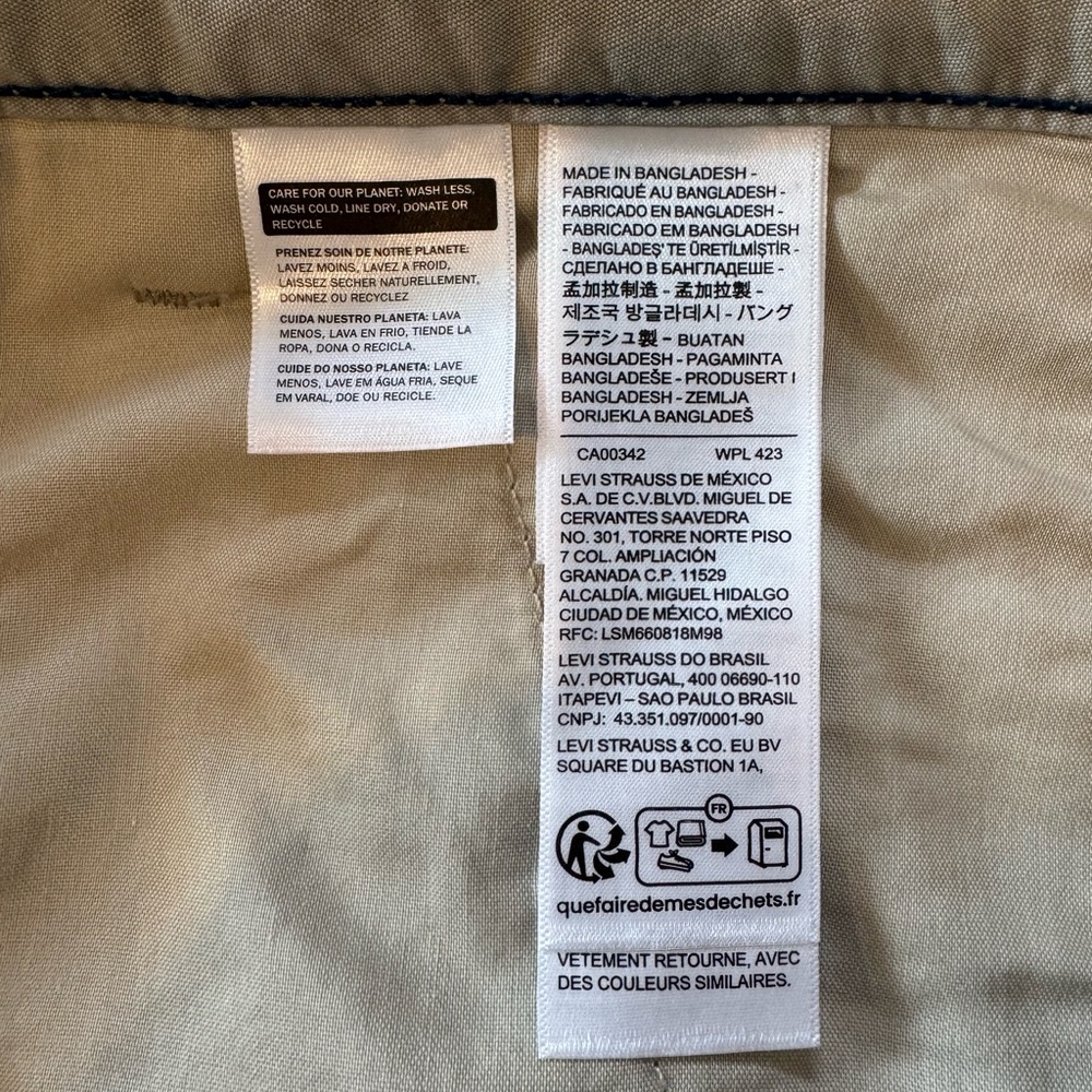 Levi’s XX Cargo Pants, Men’s 32x30 (34” Waist), Stone Tan Khaki, NWT - Picture 11 of 14